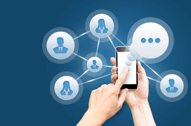 Sohbet, sosyal ağ, kavramları anlık mesajlaşma.