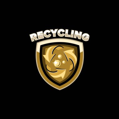 geri dönüşüm fabrikası logo amblem