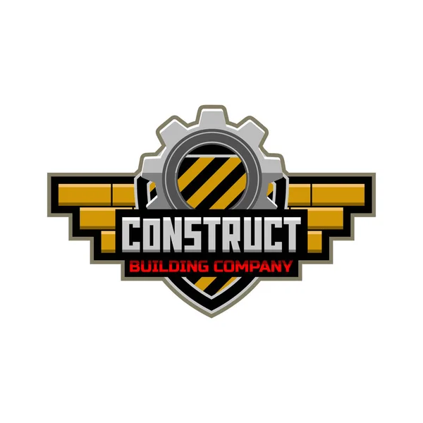 Building company logo — Stock Vector