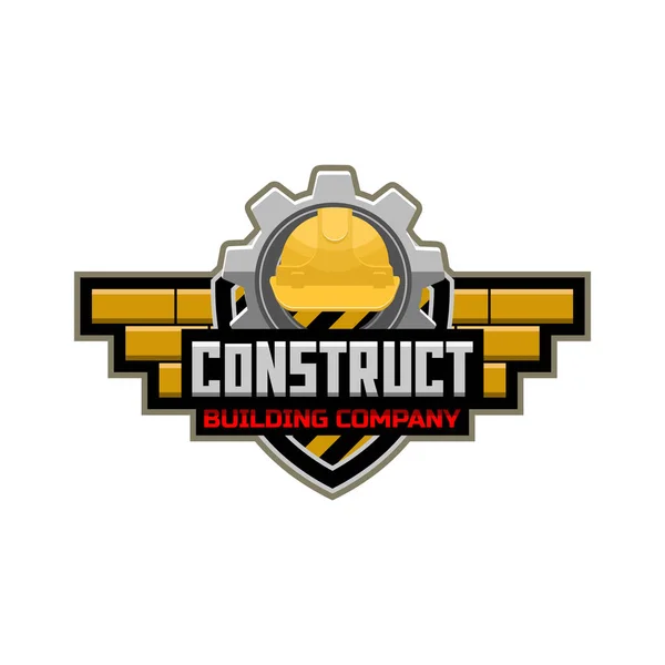 Construct logo, construction working industry concept. — Stock Vector