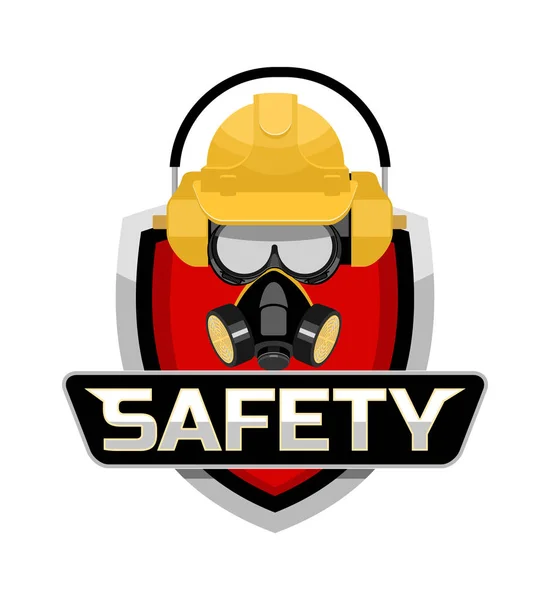 Veiligheid werk logo — Stockvector