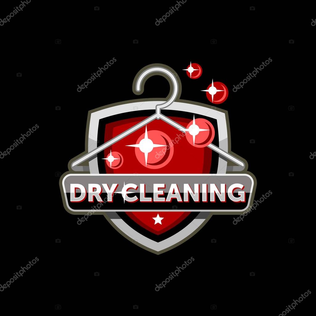 Dry cleaning logo template design