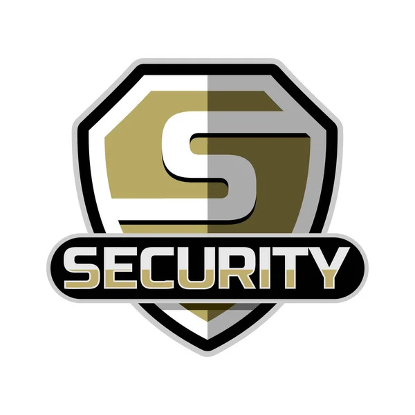 Logo badge vector beveiligingssjabloon — Stockvector