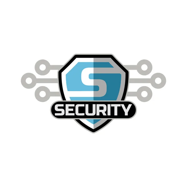 Logo pictogram embleem vector beveiligingssjabloon — Stockvector
