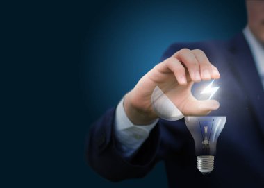 İş fikirleri ortaya çıkması için enerji.