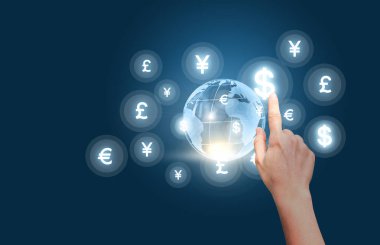 Finans piyasasında çalışan iş kadını.