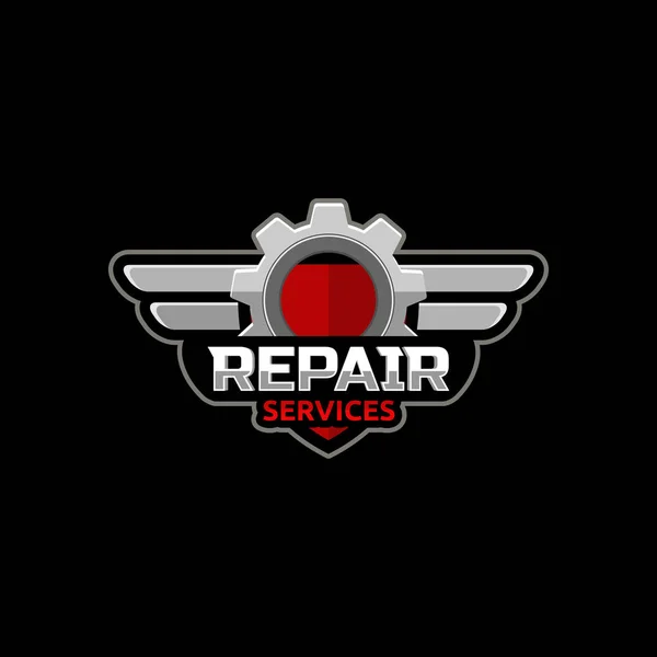Servicio de reparación logo vector icono  . — Vector de stock