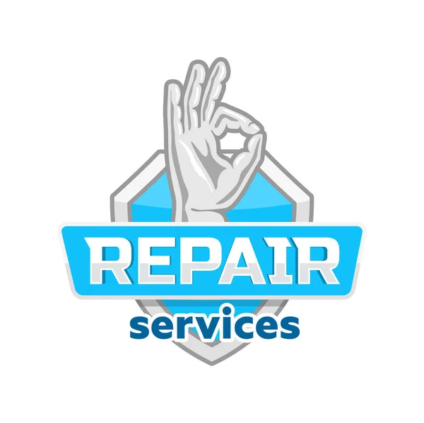 Repair service logo icon vector design. — Stock Vector