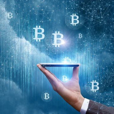 Telefon göstermek bitcoin .