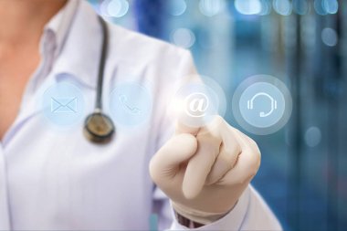 Doktor e-posta düğmesine basarak .