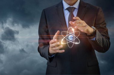 Atom işadamı gösterir .