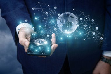Bitcoin içinde hareket eden telefon .