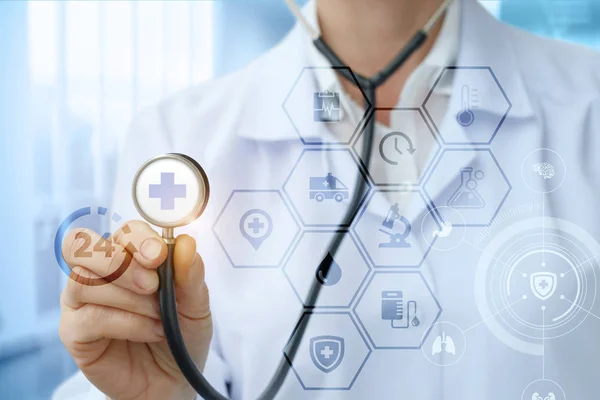 Doktor sağlık yapısını gösterir.