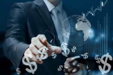 Finansal piyasada faaliyet bir işadamı .