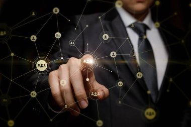 Avatar ağındaki tıklamaları işadamı .