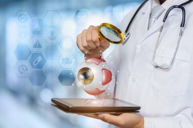 Hasta gözünün konsept çalışması.