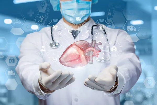 The concept of treatment and diagnosis of heart disease. — Stock Photo, Image