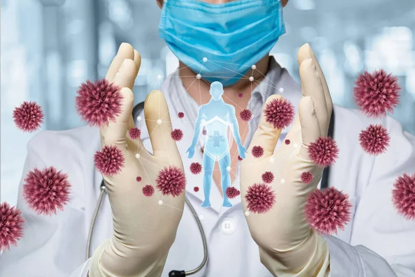 Concept Protecting Patients Viruses — Stock Photo, Image