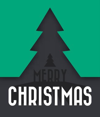 tebrik Noel kartı ile metin, vektör, illüstrasyon 