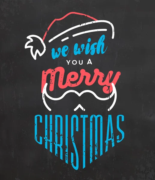 Greeting Christmas Card Vector Illustration — Stock Vector
