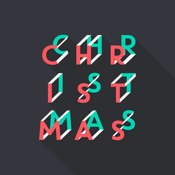 Привітання Різдвяна Листівка Вектор Ілюстрація — стоковий вектор