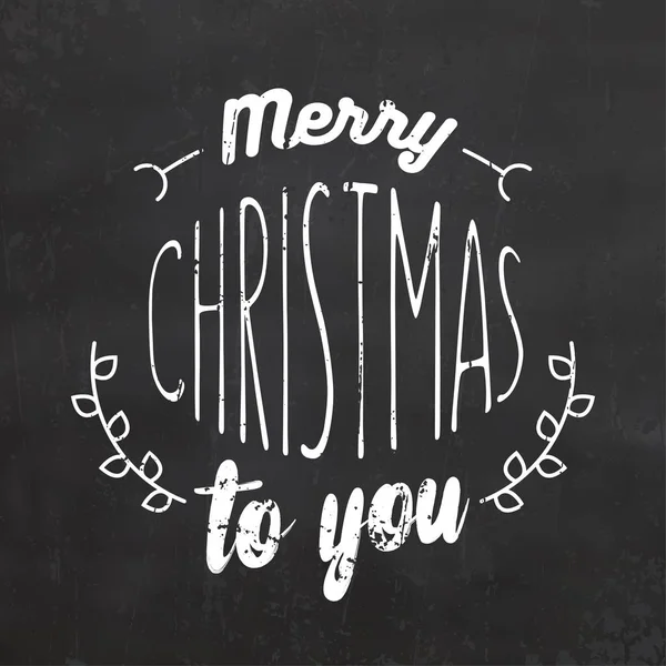 Karácsonyi Kártya Üdvözlő Szöveg Vektor Ábra — Stock Vector