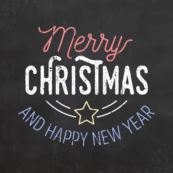Christmas Card Greeting Text Vector Illustration — Stock Vector