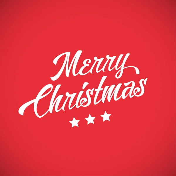 Carte Vœux Noël Avec Texte Sur Fond Rouge Vecteur Illustration — Image vectorielle