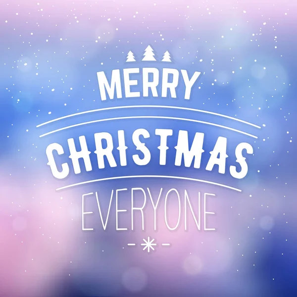 Χριστουγεννιάτικη Κάρτα Χαιρετισμό Κείμενο Διάνυσμα Εικονογράφηση — Διανυσματικό Αρχείο