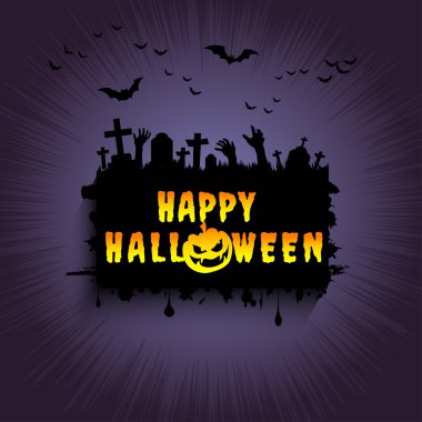 Cadılar Bayramı kartı. Illustrator Eps 10