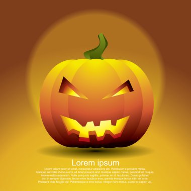 Cadılar Bayramı Balkabağı. Illustrator Eps 10