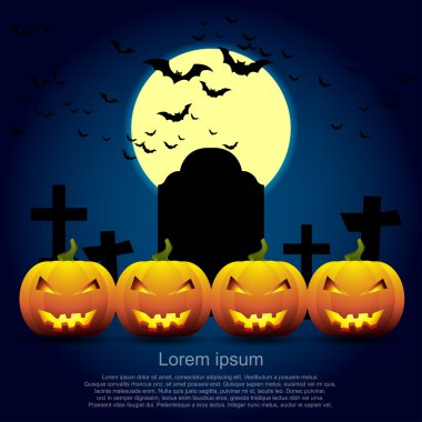 Cadılar Bayramı Balkabağı. Illustrator Eps 10