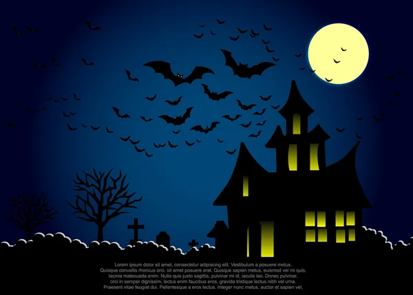 Carte d'Halloween. illustrateur SPE 10 — Image vectorielle