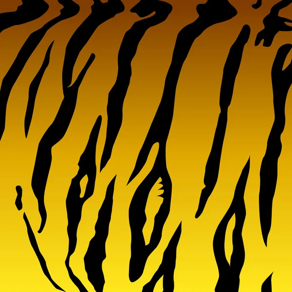 Piel de animal tigre amarillo . — Vector de stock