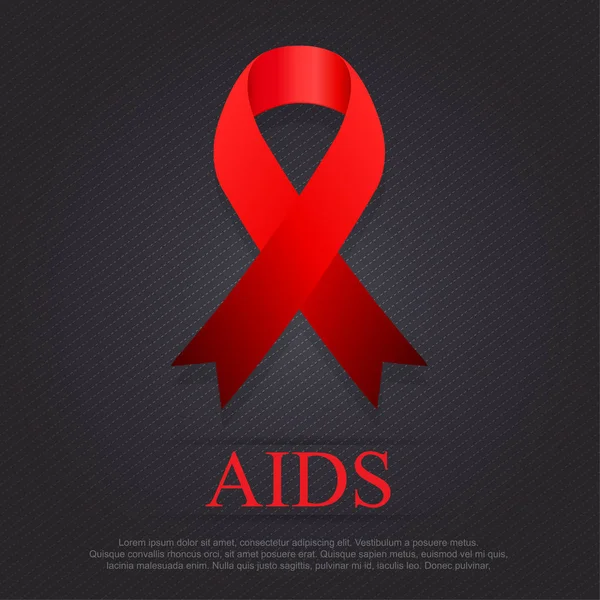 Světový den Aids. 1 prosinec Světový den Aids. — Stockový vektor