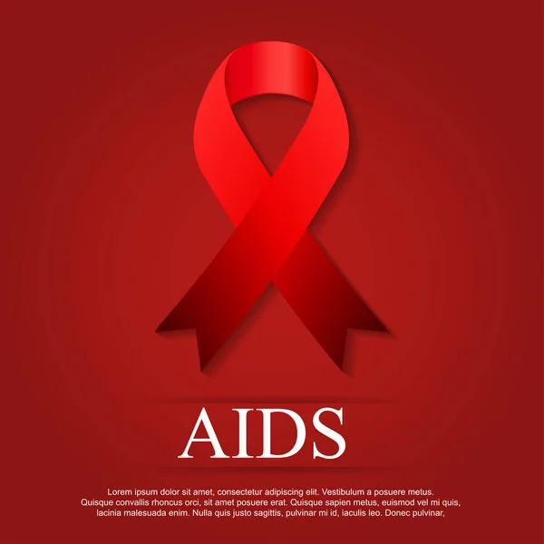 Wereld Aidsdag. 1 December Wereld Aidsdag. — Stockvector