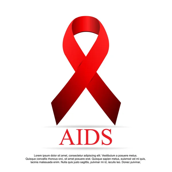 Wereld Aidsdag. 1 December Wereld Aidsdag. — Stockvector