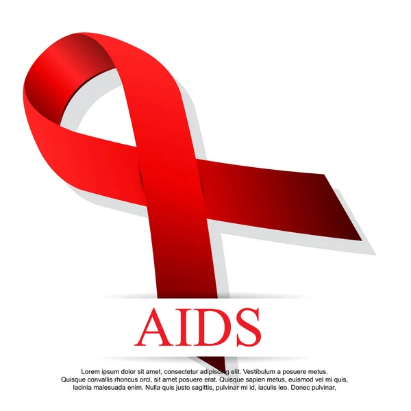 세계 에이즈 데가. 12 월 1 일 세계 에이즈의 날. — 스톡 벡터