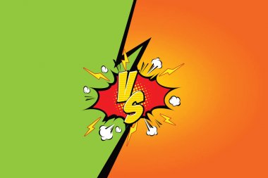 Fight backgrounds comics style design. Vector illustration. clipart