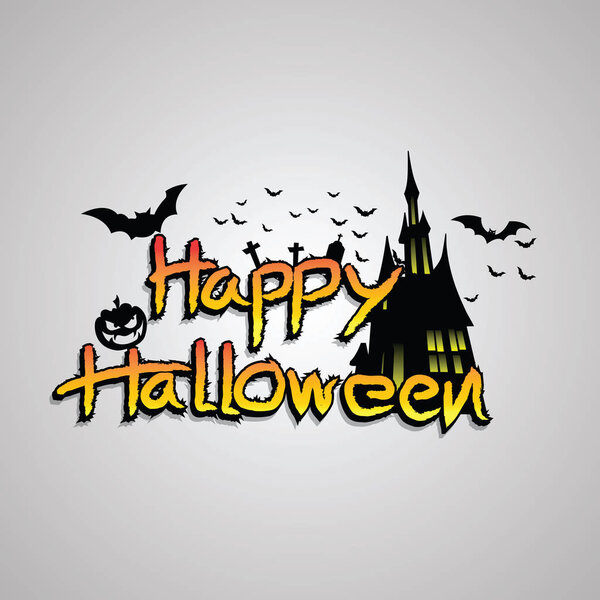 Halloween Vector Design Background.