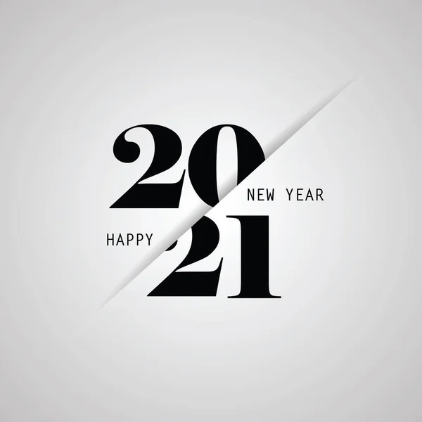 Mutlu yıllar 2021 Metin Tasarımı. Vektör Eps 10