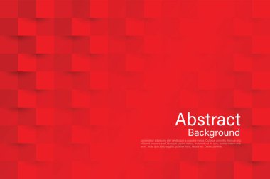 Kırmızı soyut doku. Vektör arkaplan 3d kağıt sanat tarzı kapak tasarımı, kitap tasarımı, poster, cd kapağı, broşür, web sitesi arka planı veya reklamında kullanılabilir. illüstratör
