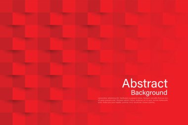 Kırmızı soyut doku. Vektör arkaplan 3d kağıt sanat tarzı kapak tasarımı, kitap tasarımı, poster, cd kapağı, broşür, web sitesi arka planı veya reklamında kullanılabilir. illüstratör
