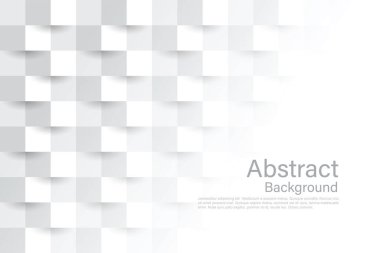 Beyaz soyut doku. Vektör arkaplan 3d kağıt sanat tarzı kapak tasarımı, kitap tasarımı, poster, cd kapağı, broşür, web sitesi arka planı veya reklamında kullanılabilir. illüstratör