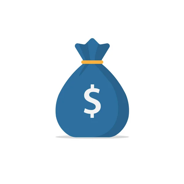 Money bag icon with a dollar sign. — Stock Vector