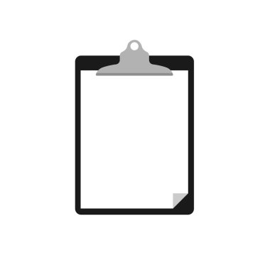 Pano vektör şablonu. Bükülmüş köşeli kağıt yaprak.