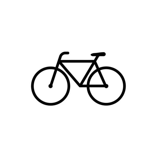 Bike Icon Vector Illustration Flat Style Isolated White Background — Stock Vector
