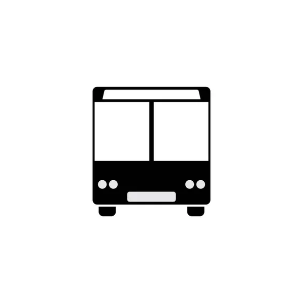 Icona Del Bus Vector Illustrazione Stile Piatto Isolato Sfondo Bianco — Vettoriale Stock