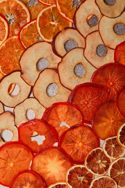 Trockenobst Ohne Zucker Kleister Hausgemachte Süßigkeiten Trockenfrüchte Gesunde Fruchtsnacks Mandarinen — Stockfoto