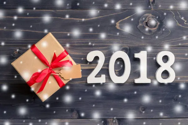 Ahşap numaraları numarası 2018, r yeni yıl 2018 için şekillendirme